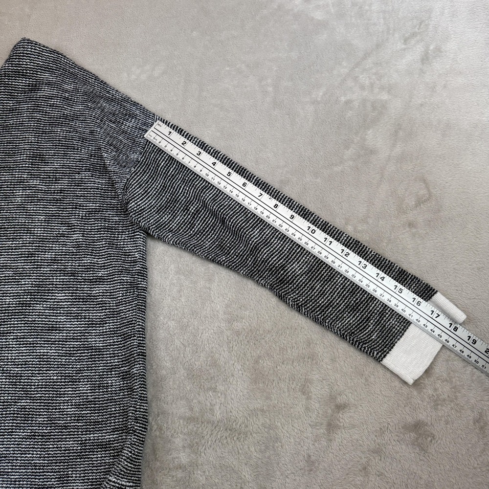 Eileen Fisher Sweater Tunic Womens L Gray Organic Linen Cotton Knit Minimalist - Picture 8 of 8